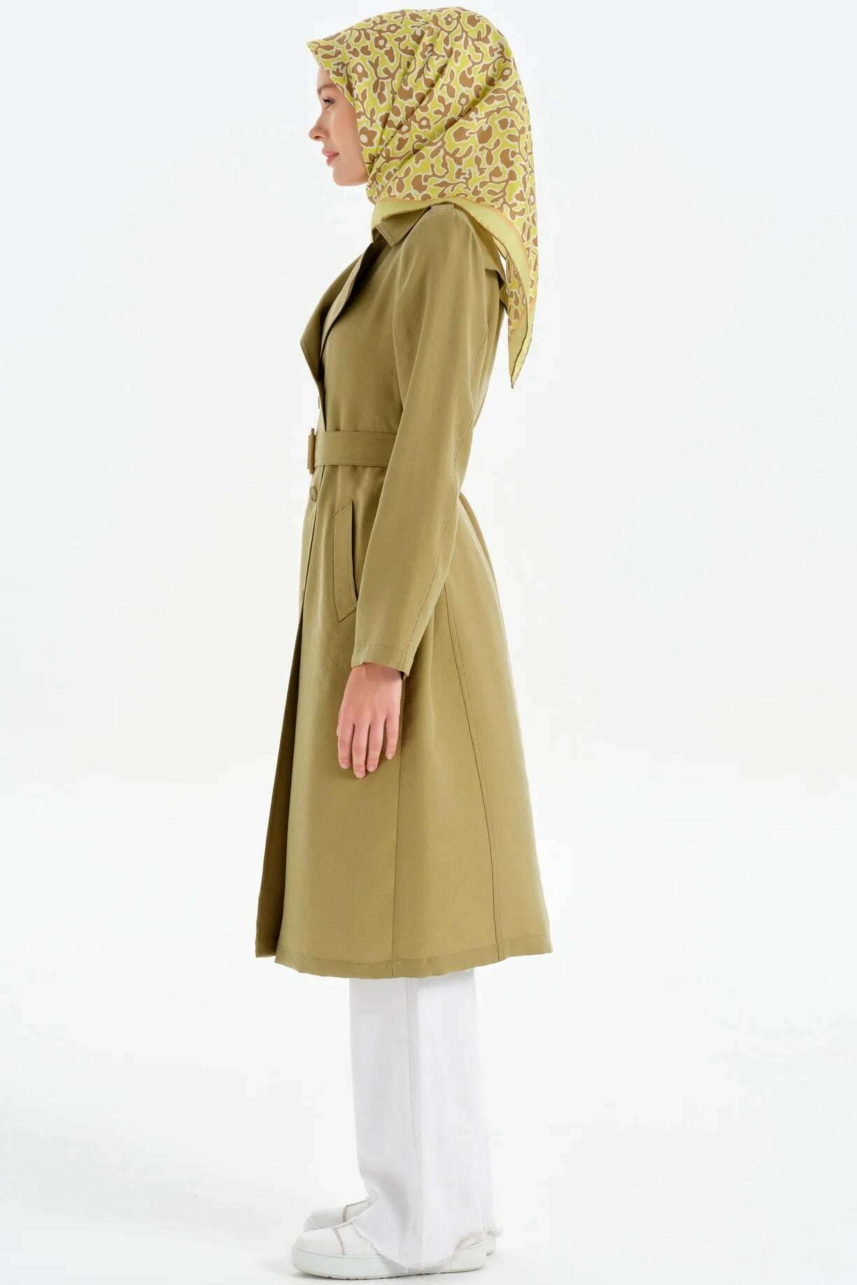 Emerald Raiment Coat Double-Breasted Trench Coat - bf-discount-20 coat fall Summer '24 TK Collection TK Summer '24 Collection turkish winter