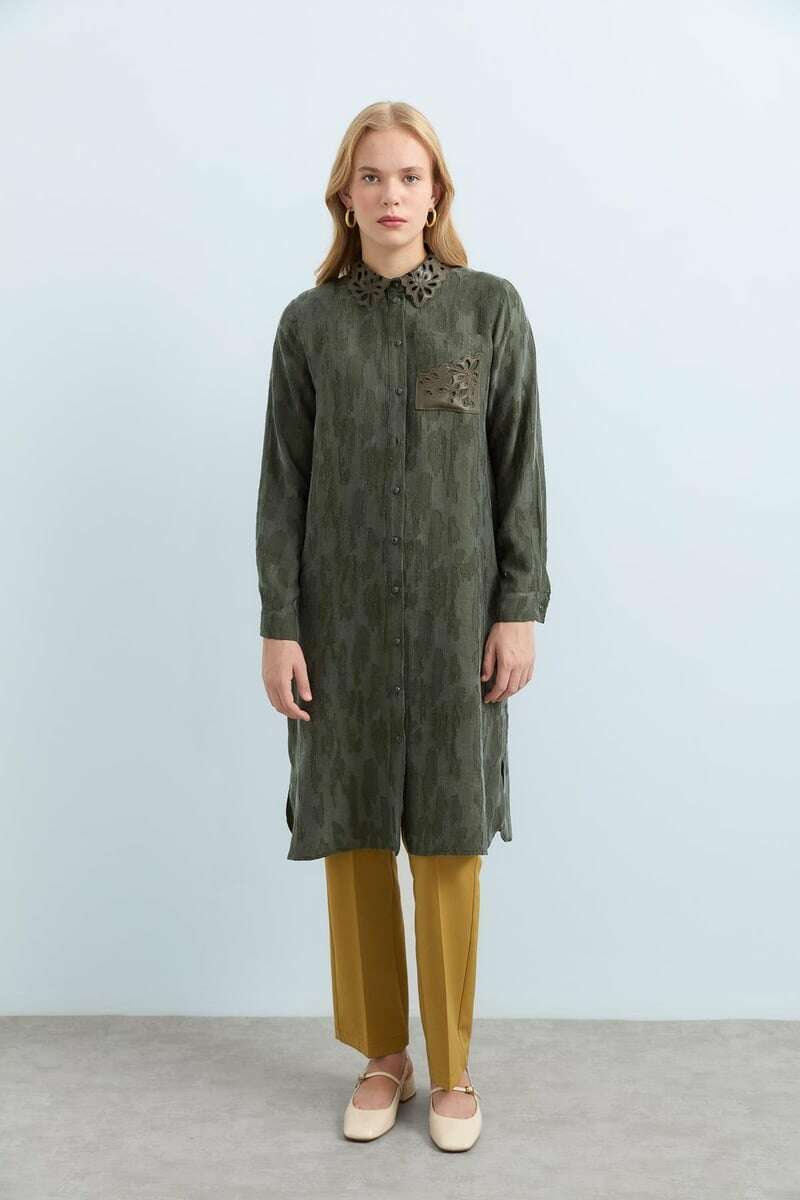 Emerald Raiment Tunic Cupra Luxe Green Tunic - bf-discount-20 fall FW '24 spring summer tunic turkish